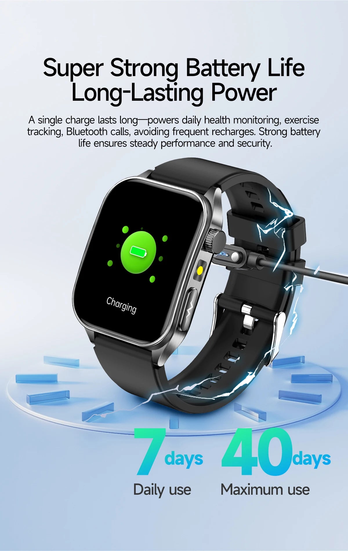 2025 New Laser therapy+ECG+HRV High-end Health Watch Men Body analysis Blood pressure lipids Uric acid Health Tracker Smartwatch