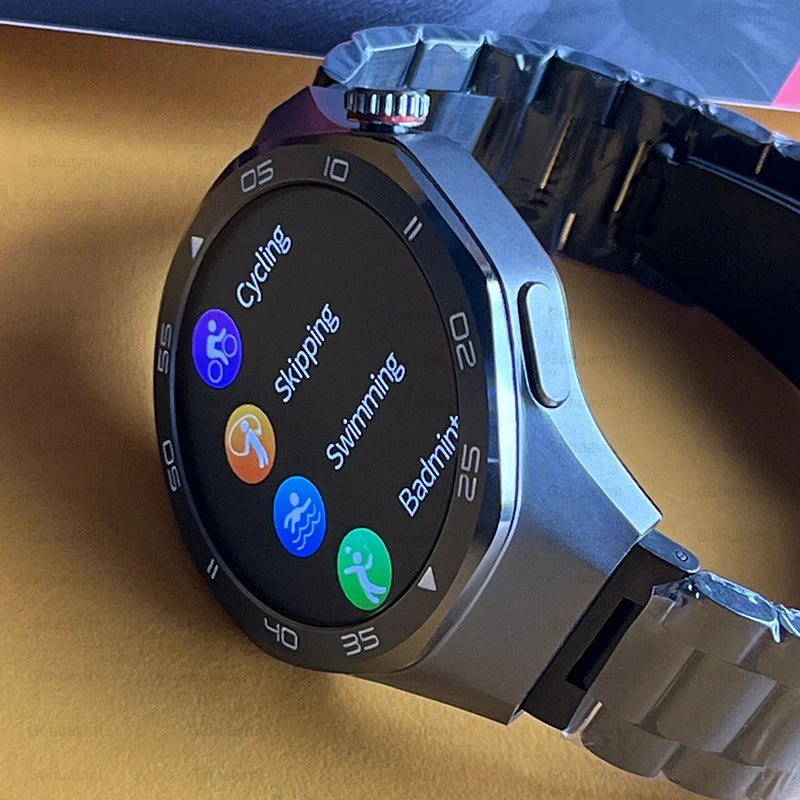 2025 New Watch5 GPS Sports Smart Watch 1.53-inch Sapphire Glass HD Screen Compass Heart Rate Bluetooth Call Smartwatch Men Women