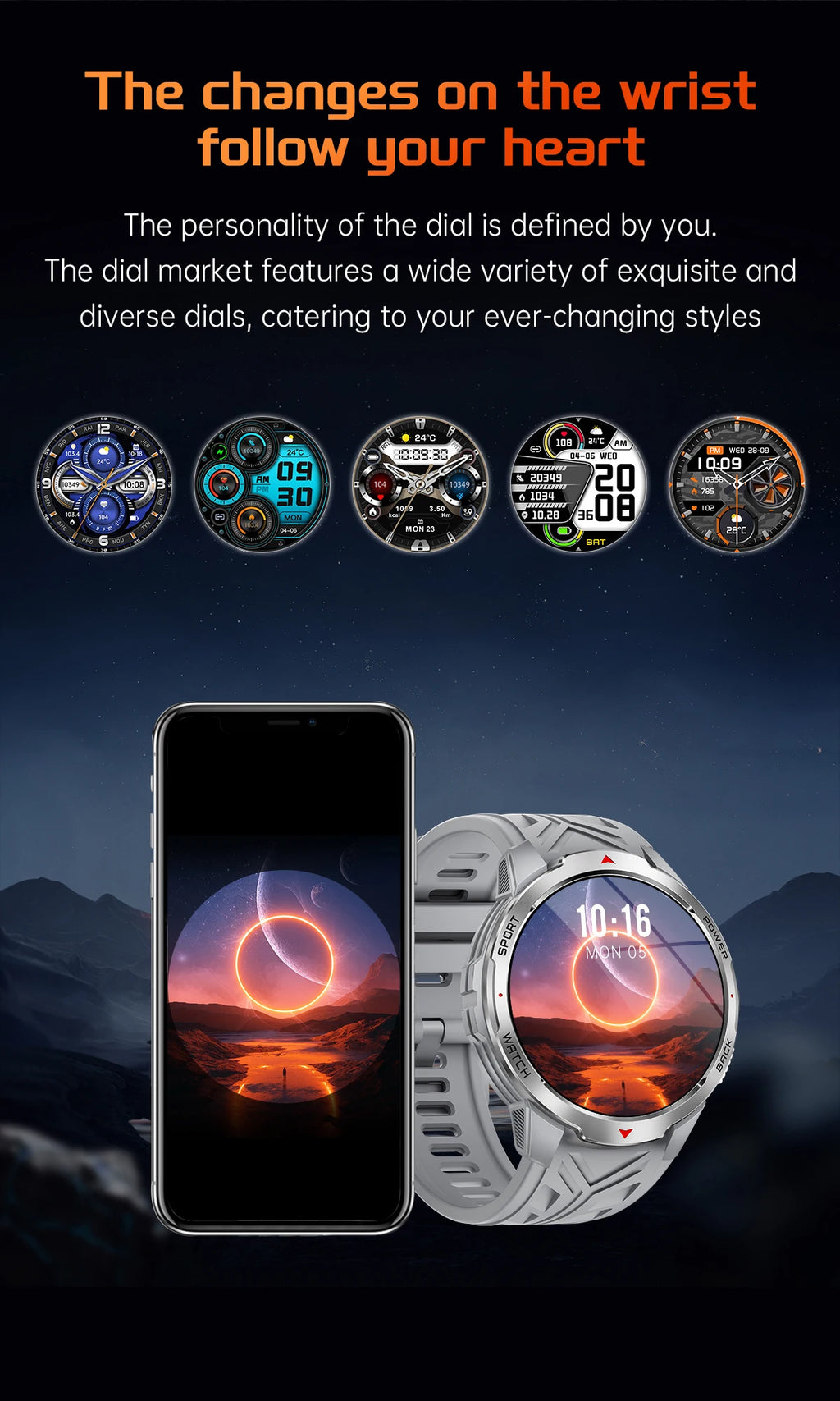 LIGE New Smart Watch Men 1100mah Large Capacity Battery Compass Outdoor 3ATM Waterproof Sports Fitness Bluetooth Call Smartwatch