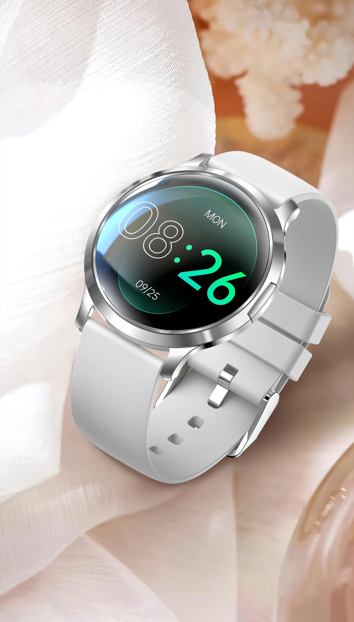 New Smart Watch Women 1.32"Ultra-thin AMOLED HD Screen Sport Fitness Bracelet Custom Watch Face Bluetooth Call Luxury Smartwatch