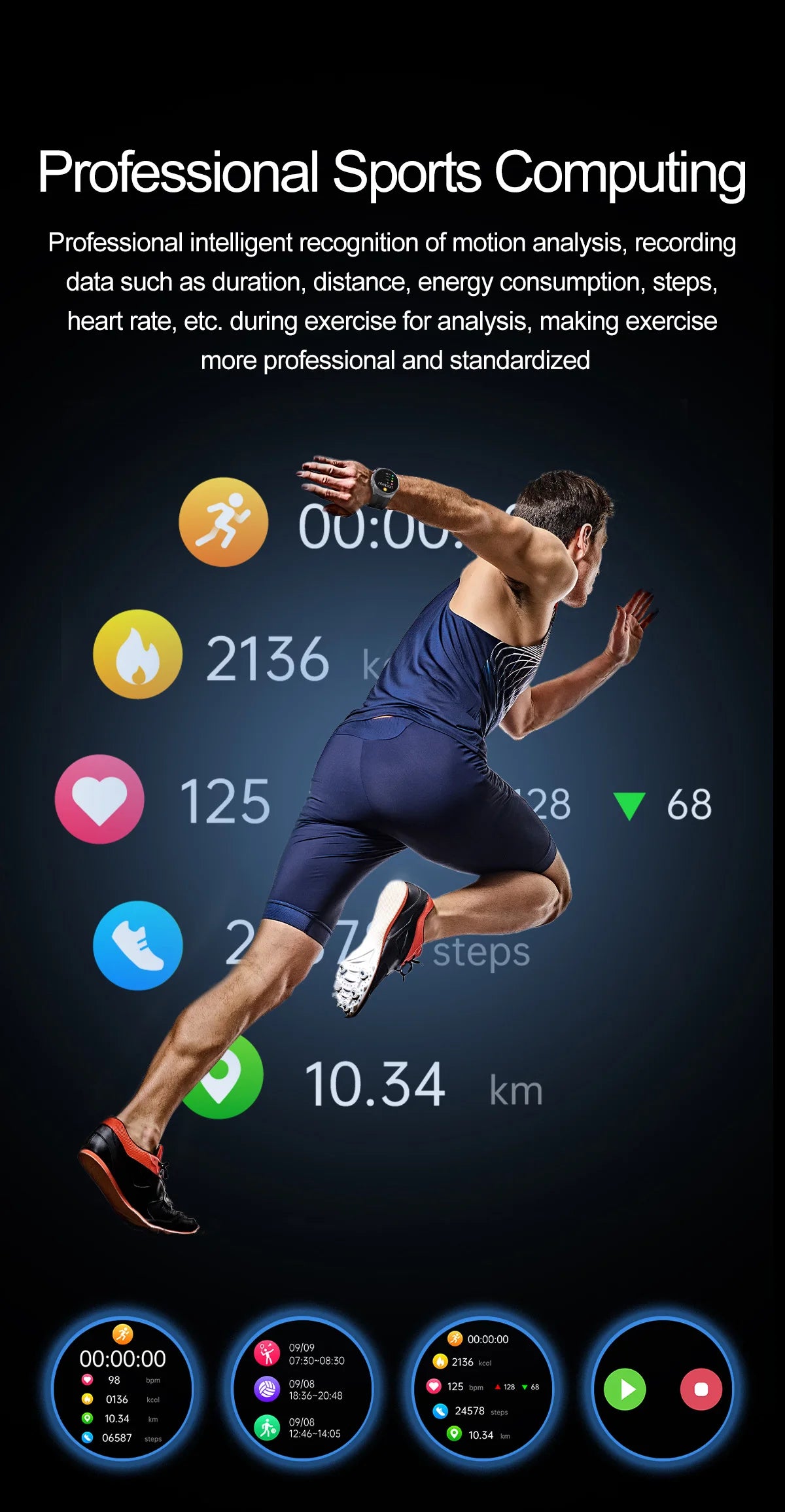 Airbag Smart Watch For huawei 2025 New health watch mens air Pump True Accurately Blood Pressure watches Uric Acid Blood Lipids