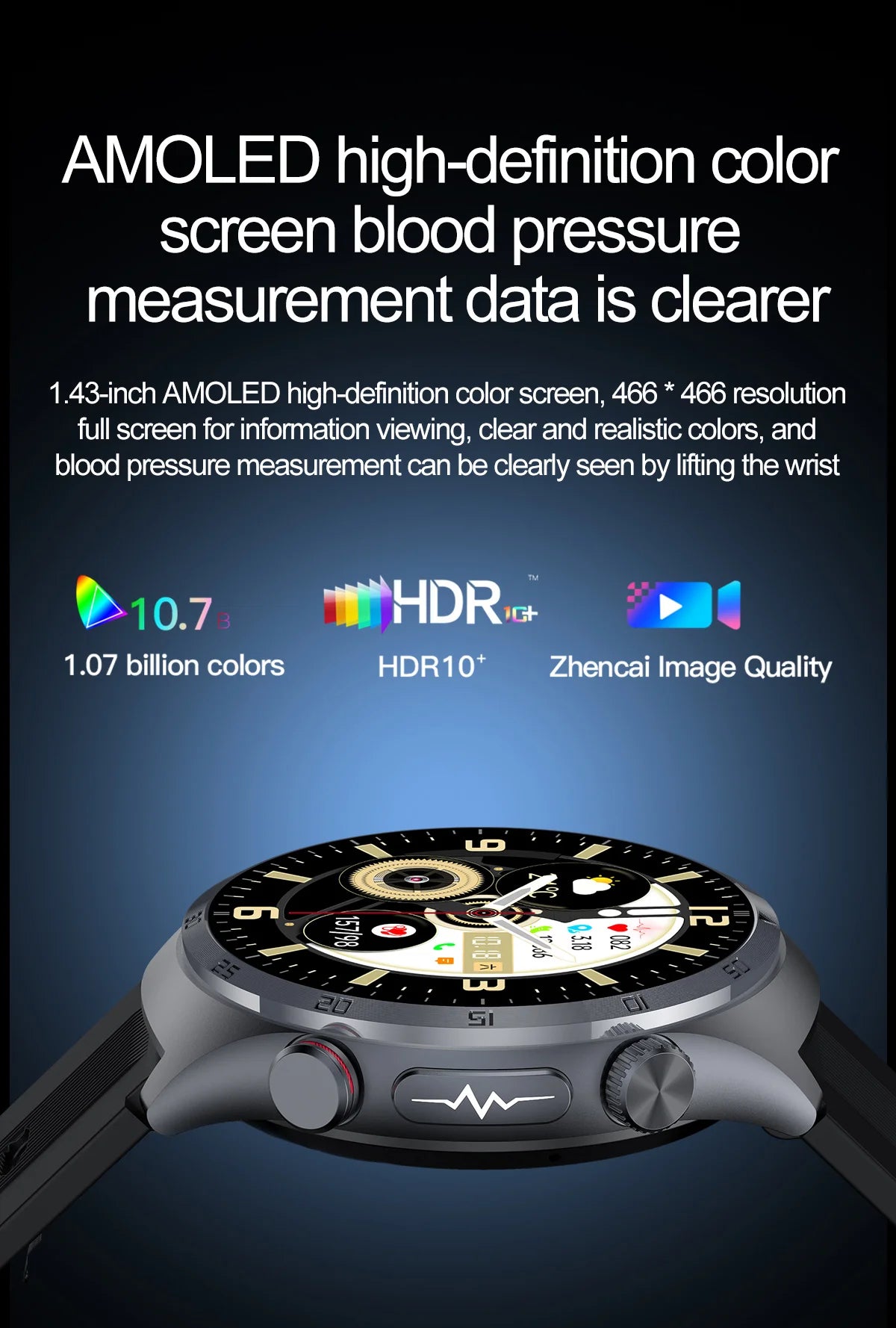 Airbag Smart Watch For huawei 2025 New health watch mens air Pump True Accurately Blood Pressure watches Uric Acid Blood Lipids
