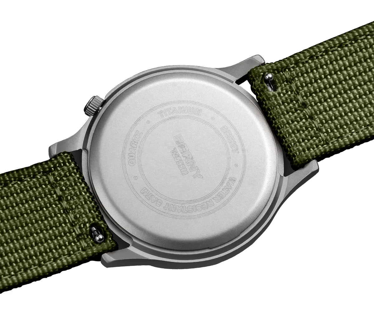 BERNY Titanium Watches for Men Super Luminous Sapphire Field Pilot Men's Watch Outdoor Quartz Wristwatch Lightweight 5ATM