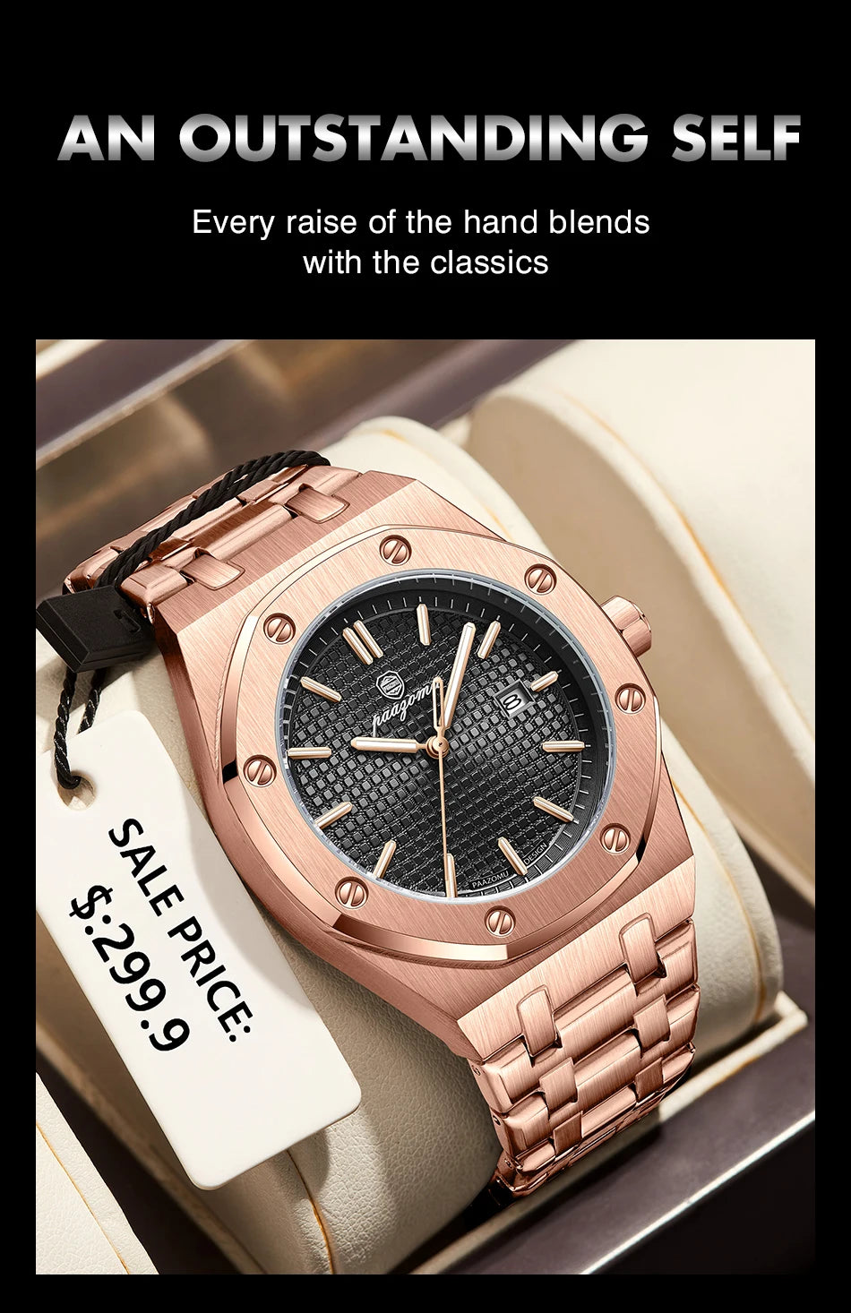 PAAZOMU Top Luxury Man Watch Waterproof Luminous Date Men Watch Stainless Steel Male Clock Sport Fashion Men's Quartz Watches