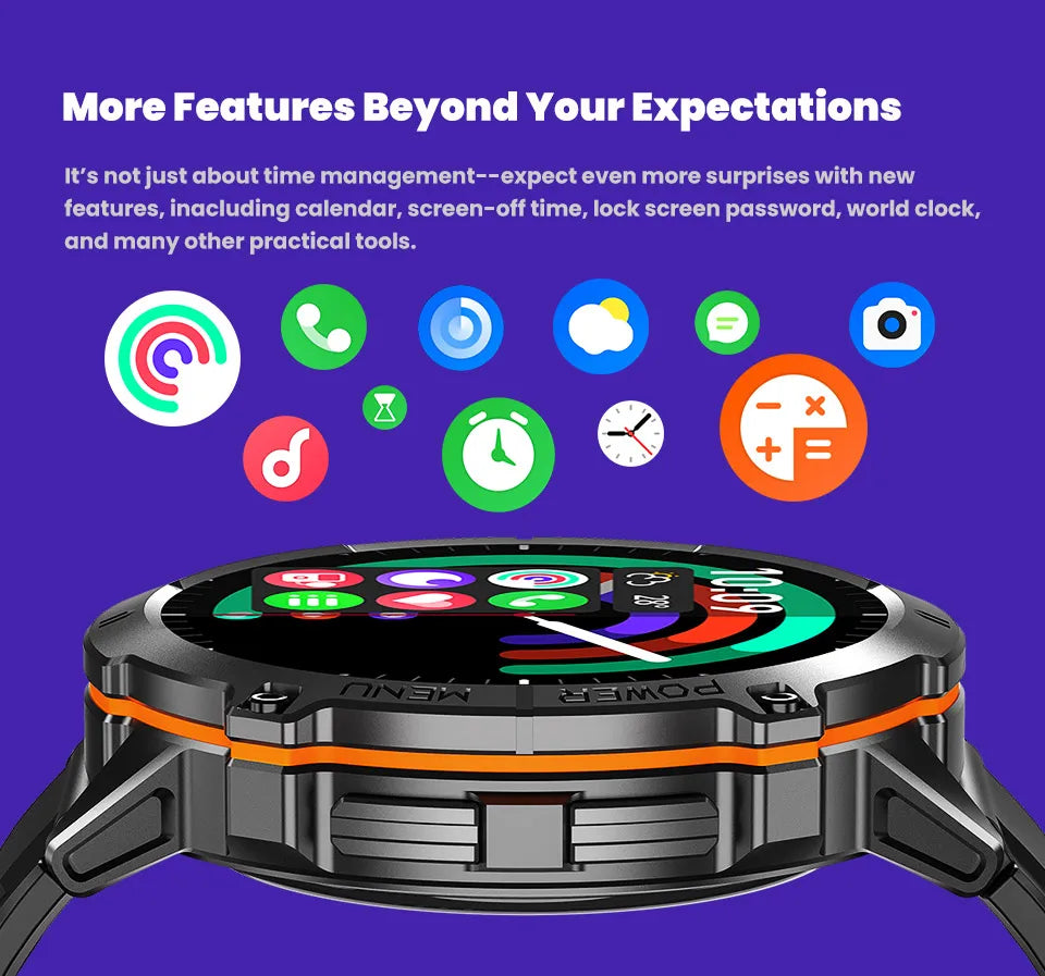 2025New T-Rex 3 GPS SmartWatch 1000mAh Battery AMOLED HD Men 10ATM&IP69K Waterproof Outdoor Fitness Military Call smart bracelet
