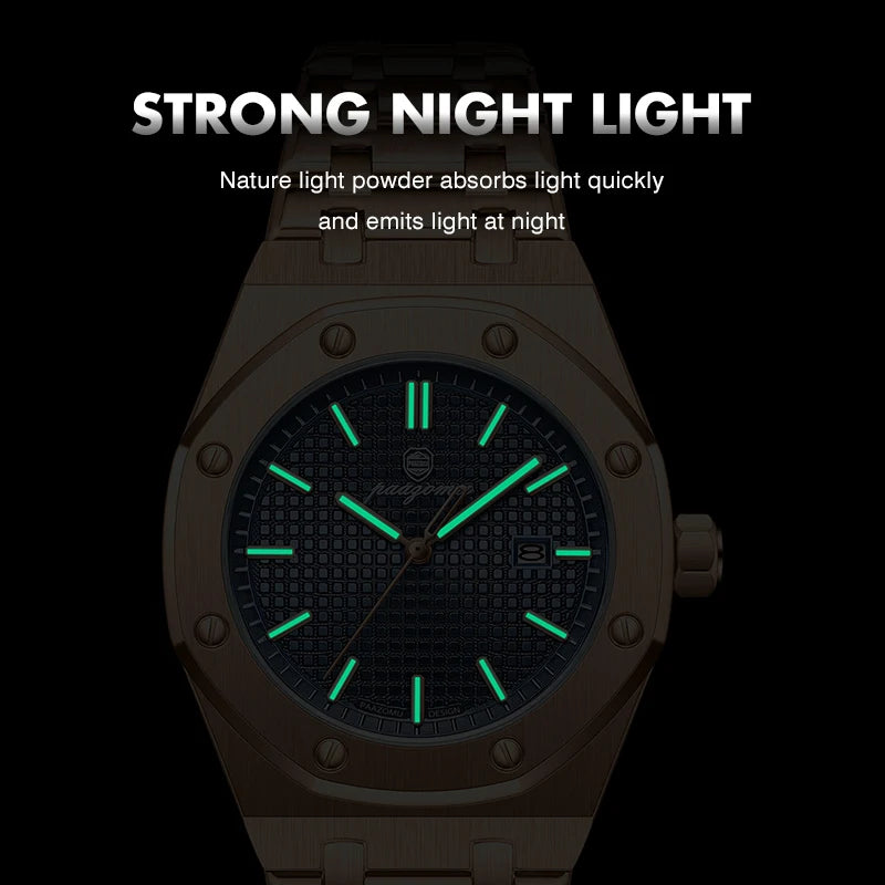 PAAZOMU Top Luxury Man Watch Waterproof Luminous Date Men Watch Stainless Steel Male Clock Sport Fashion Men's Quartz Watches