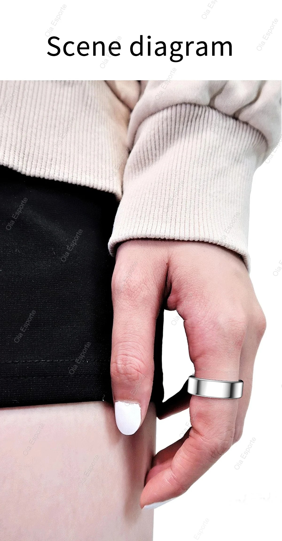 2025 New Smart Ring Men Women, Heart Rate and Blood Oxygen Monitor Smartring IP68 & 5ATM Waterproof, Multi-sport Mode Rings Man