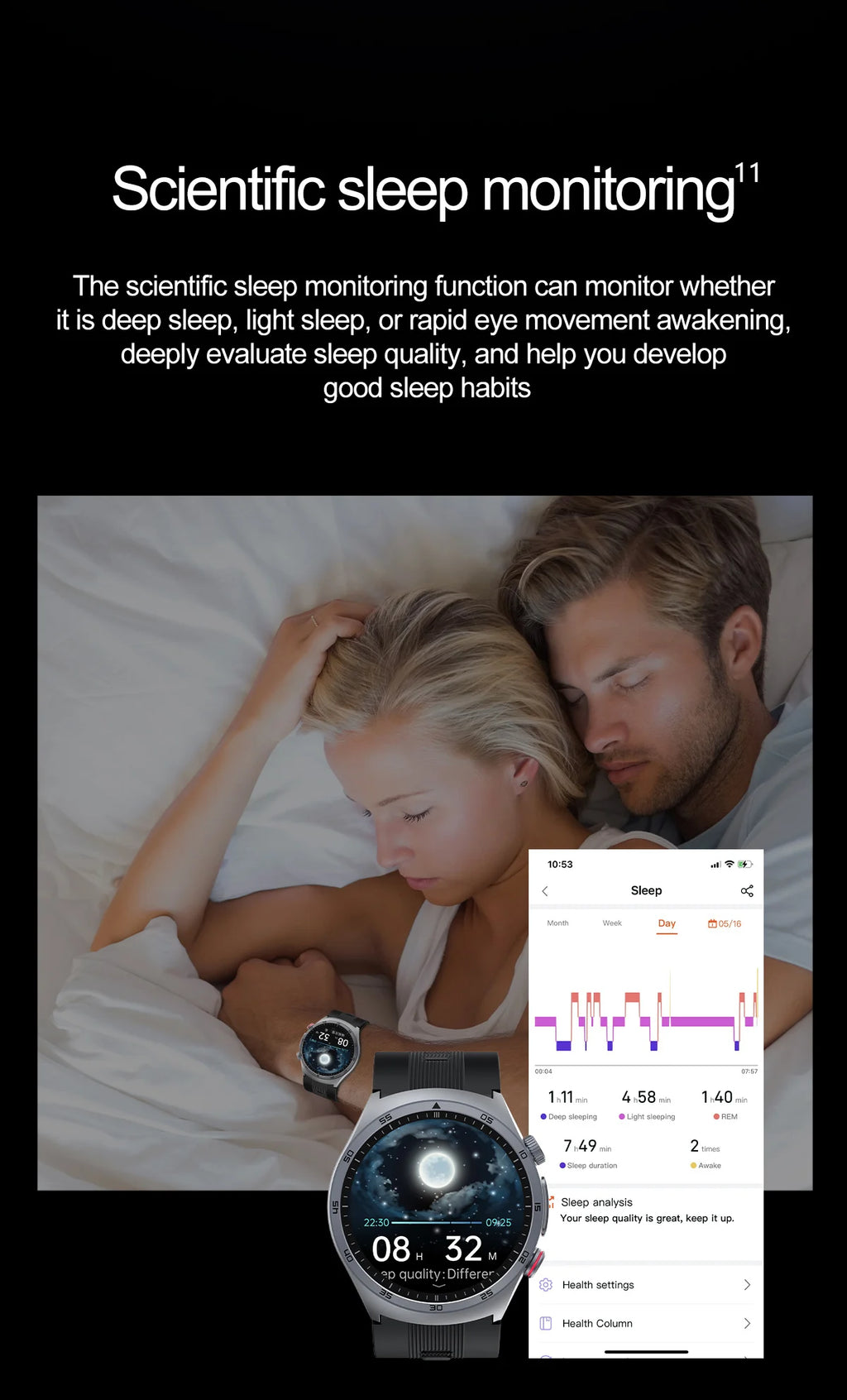 Airbag Smart Watch For huawei 2025 New health watch mens air Pump True Accurately Blood Pressure watches Uric Acid Blood Lipids