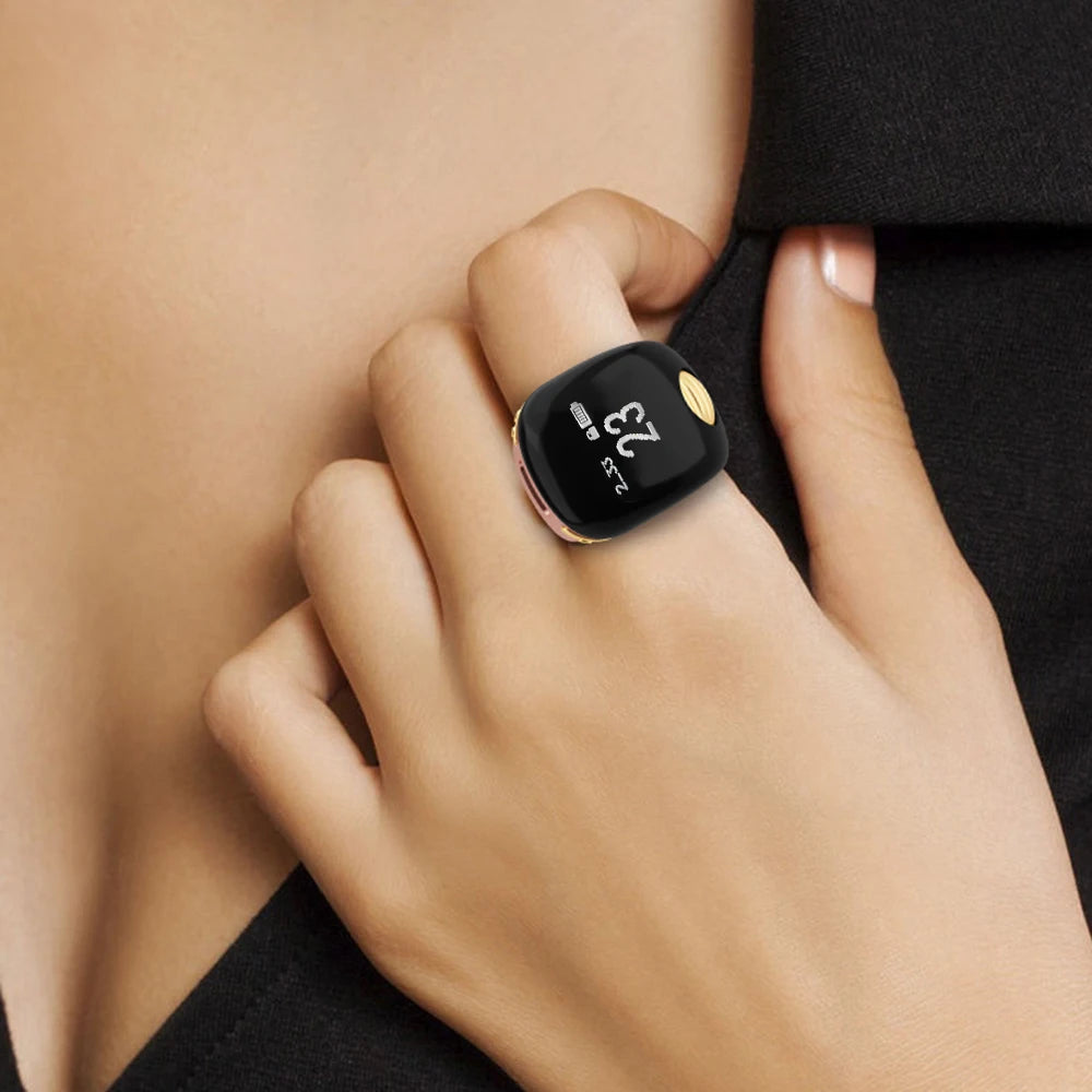 Portable Ring Type Ball Digital Finger Counter 75mah Type-C Rechargeable Adjustable OLED Screen Display Mini Tally Counter