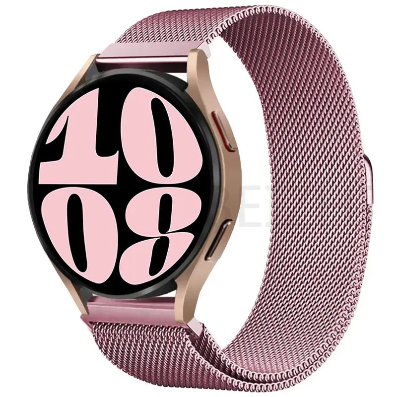 20 22mm Milanese Loop For Samsung watch 3 4 5 6/Active 2/S3 WatchBand For Garmin Forerunner 55 158 245 645 965 265 745 SQ2 MUSIC