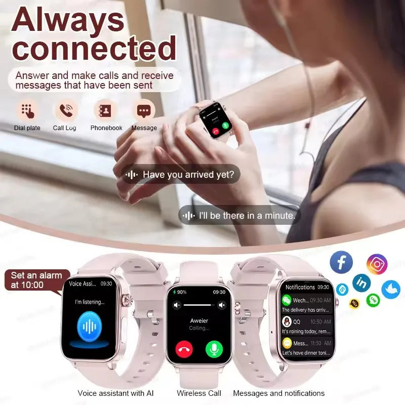 NNEOBA ECG+PPG Smart Watch Pink