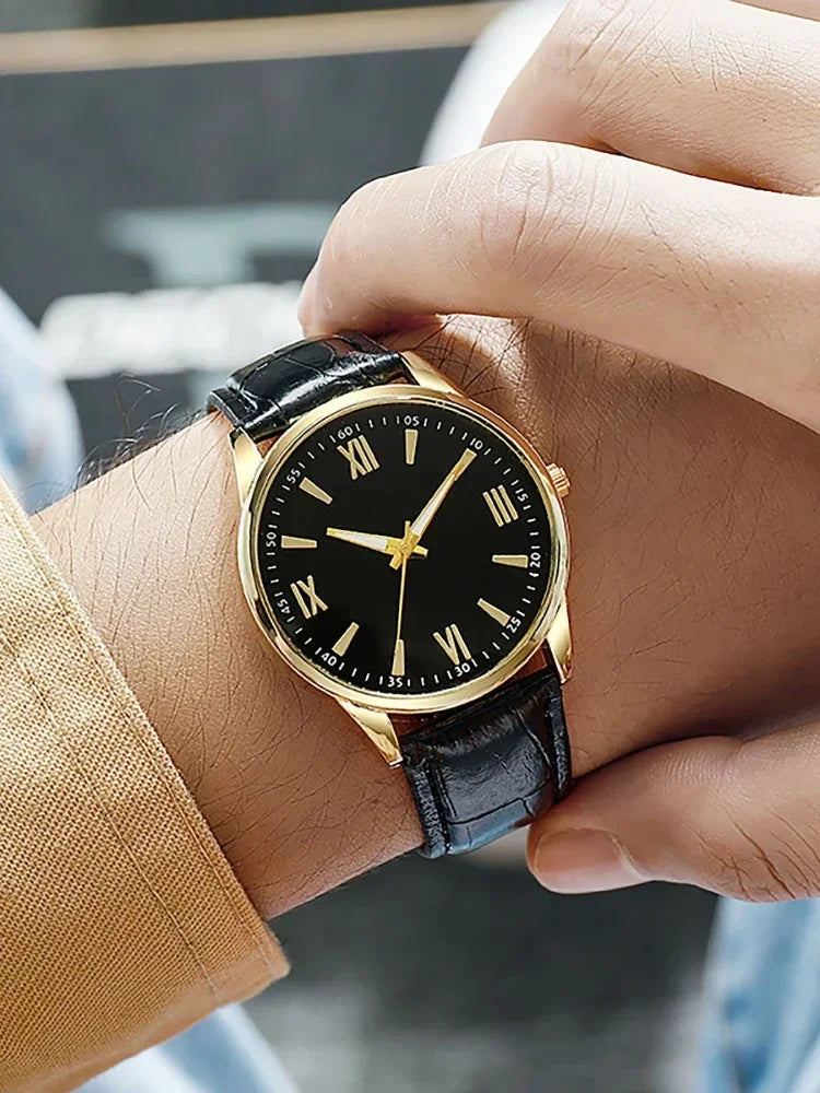 Luxury Minimalist Watch for Men Leather Ultra Thin Band Leather Man Business Wristwatches Casual Quartz Watches Reloj Hombre