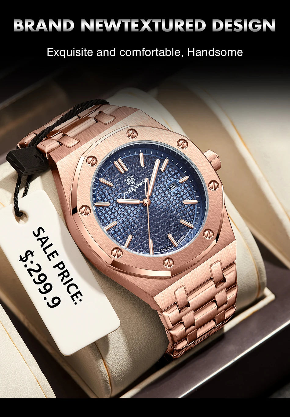 PAAZOMU Top Luxury Man Watch Waterproof Luminous Date Men Watch Stainless Steel Male Clock Sport Fashion Men's Quartz Watches