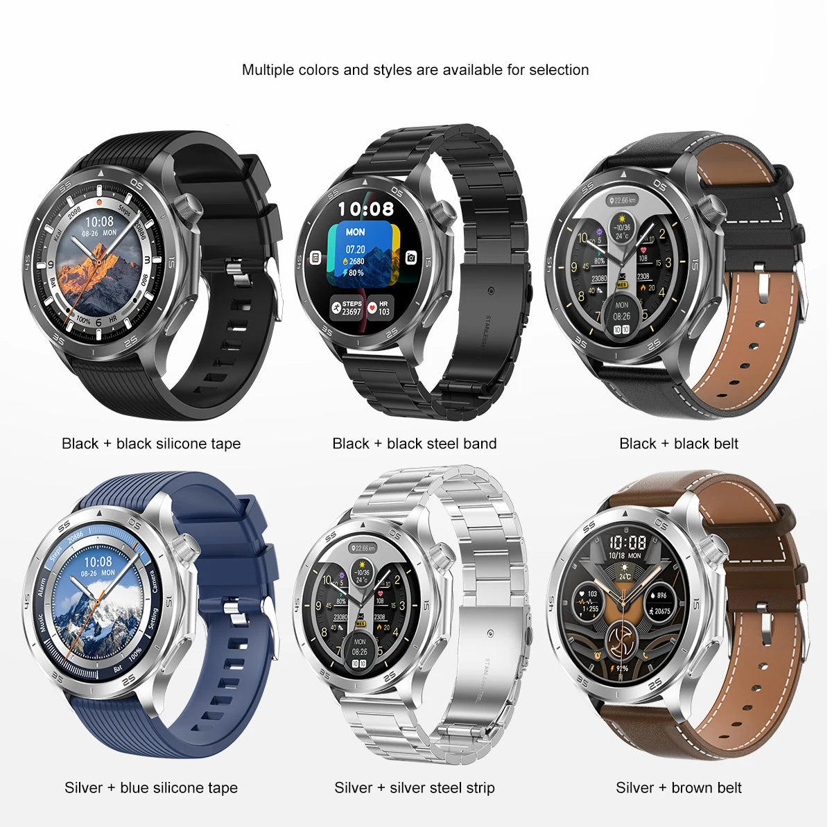 2025New For OPPO Watch X2 Smart Watch Men GPS Track Compass AMOLED Screen Bluetooth Call Heart Rate IP68 Waterproof Smartwatches