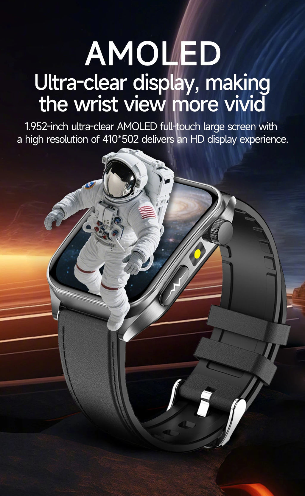 2025 New Laser therapy+ECG+HRV High-end Health Watch Men Body analysis Blood pressure lipids Uric acid Health Tracker Smartwatch