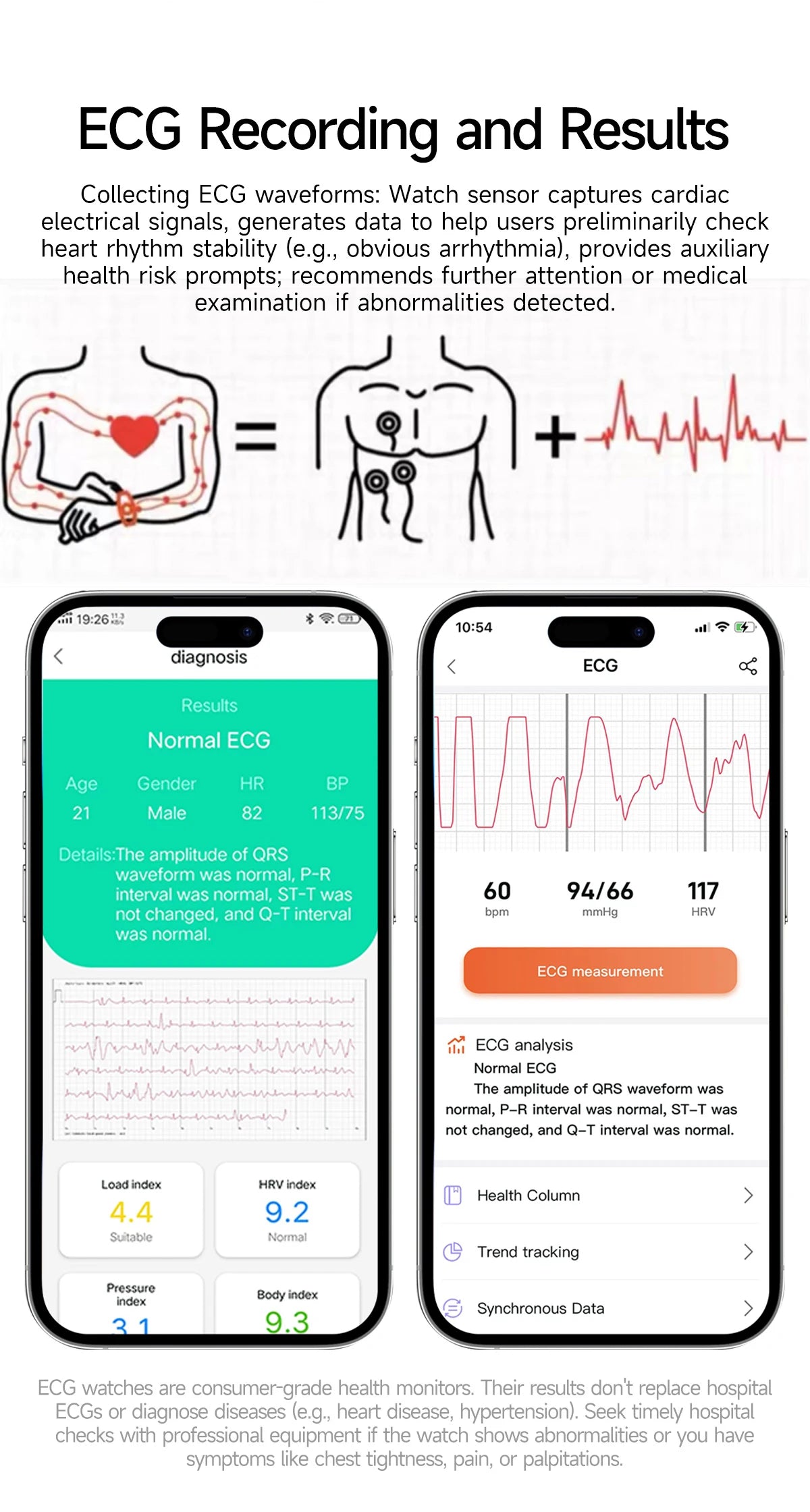 2025 New Laser therapy+ECG+HRV High-end Health Watch Men Body analysis Blood pressure lipids Uric acid Health Tracker Smartwatch