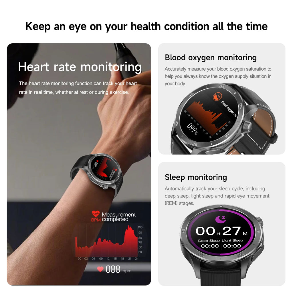 2025New For OPPO Watch X2 Smart Watch Men GPS Track Compass AMOLED Screen Bluetooth Call Heart Rate IP68 Waterproof Smartwatches