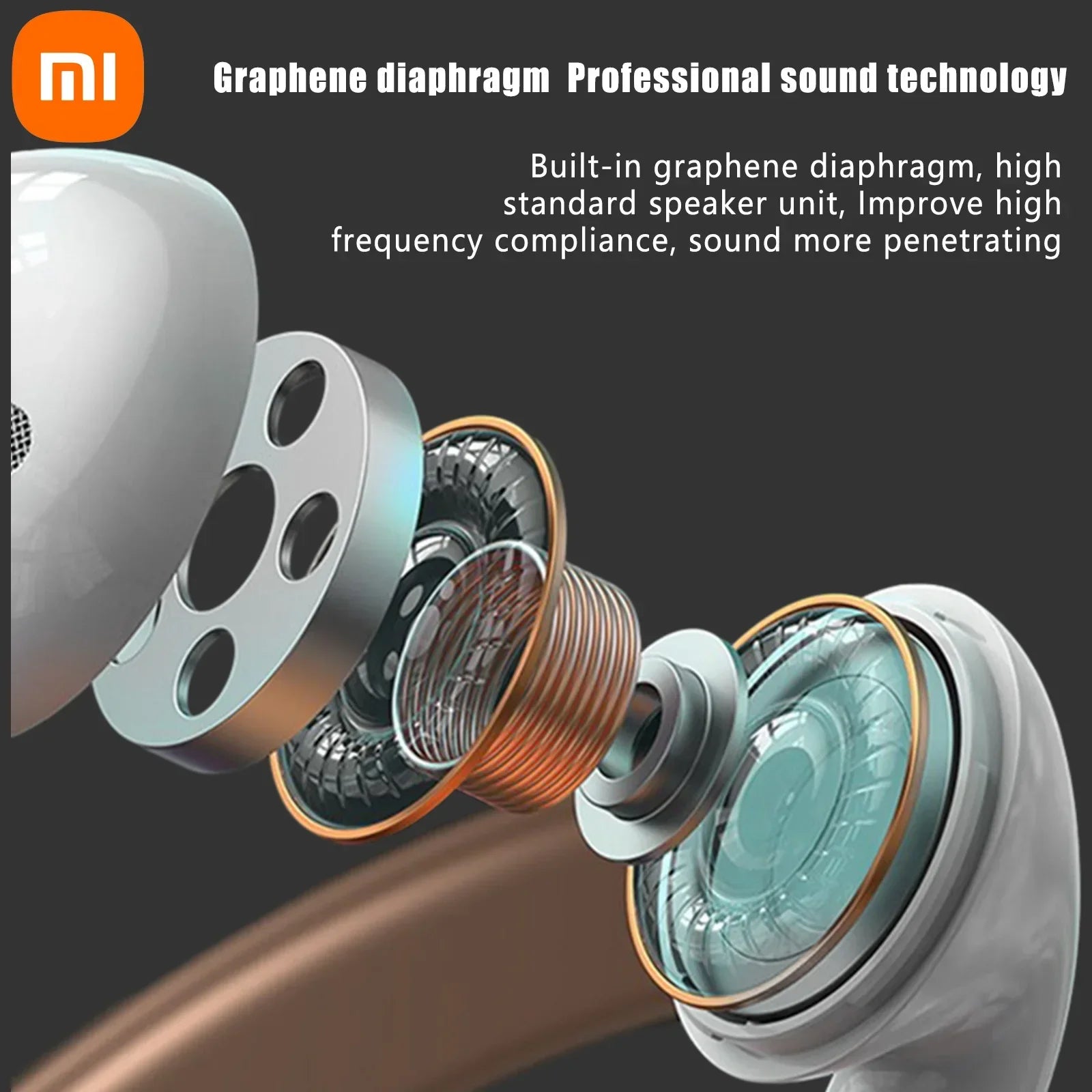 Xiaomi Buds Bluetooth 5.3 Earphones TWS Wireless Headphones Noise Reduction Earbuds Hifi Stereo Sound Headphone Headset With Mic