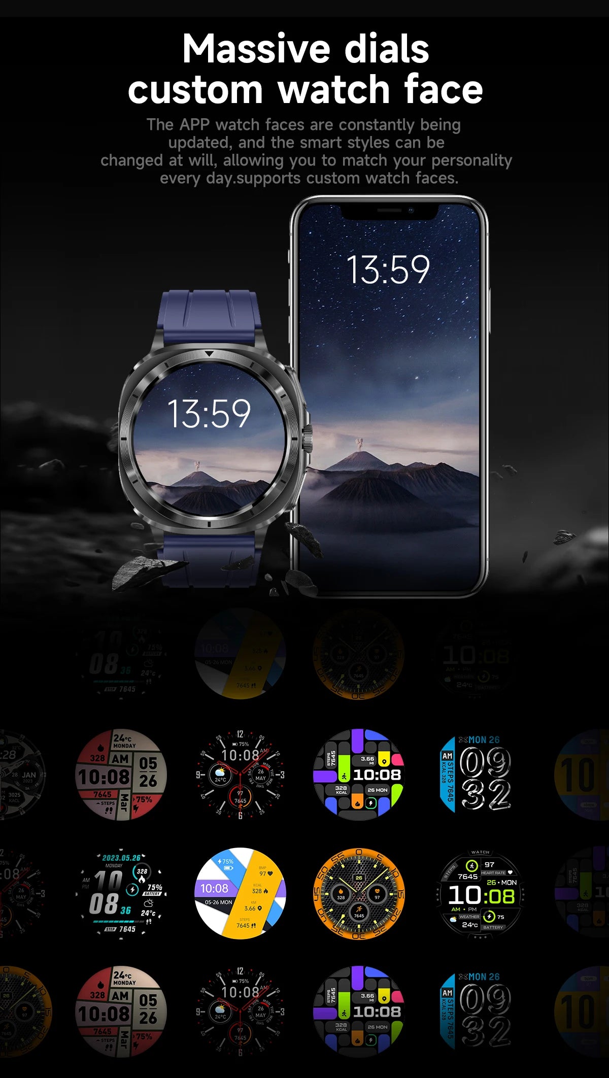 2025 New For XIAOMI Health Watch Uric Acid Blood Pressure Blood oxygen Body Analysis Body Fat SmartWatch ECG+PPG Clock Women Men