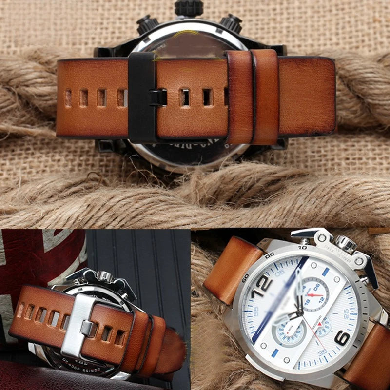 Genuine Leather watch strap For Diesel Dz7406 Dz7408 Dz4476 Dz4343 Cowhide WatchBand wristband bracelet Accessories 22 24mm 26mm