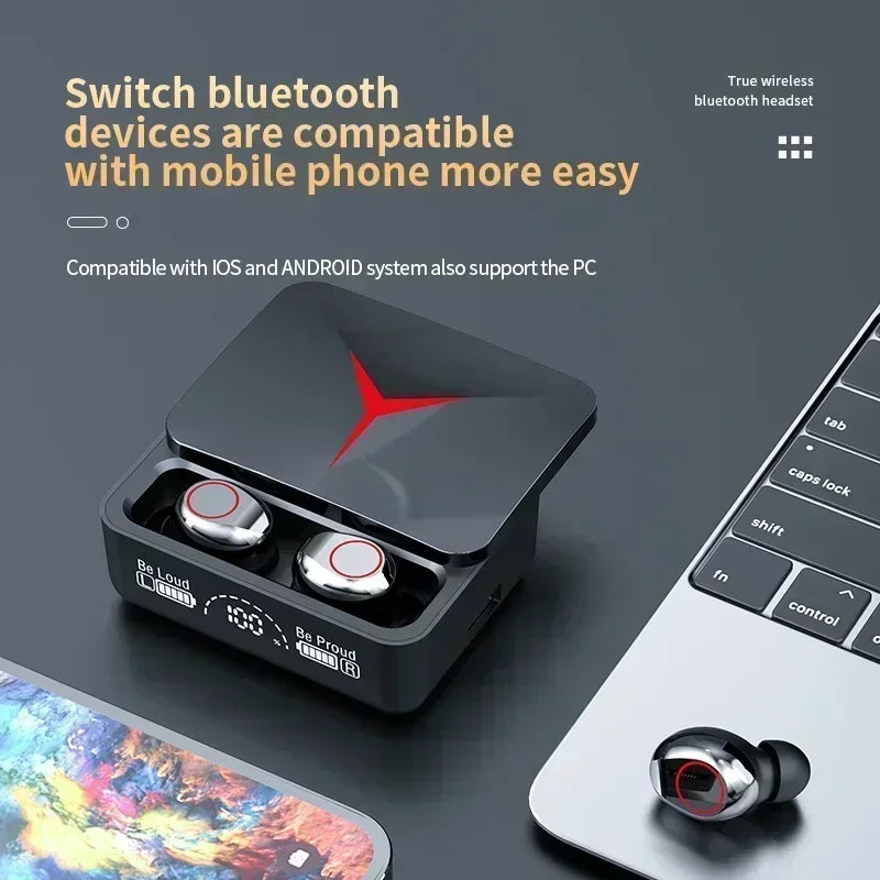 Original TWS M90 Wireless Headphones Gaming Earphone Bluetooth 5.3  Earbuds Music Headsets Shipping