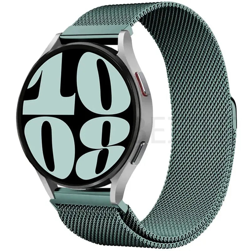 20 22mm Milanese Loop For Samsung watch 3 4 5 6/Active 2/S3 WatchBand For Garmin Forerunner 55 158 245 645 965 265 745 SQ2 MUSIC