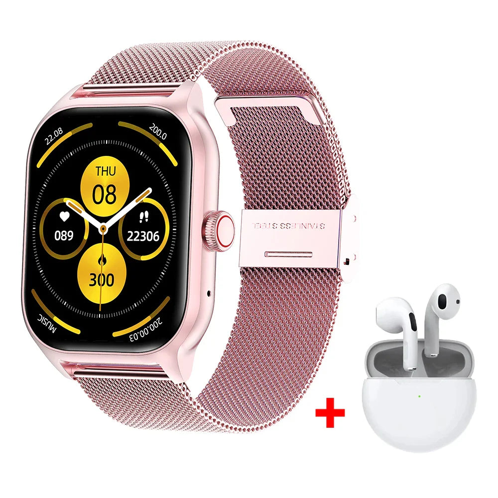 NNEOBA Sports Smart Watch Bluetooth Pink