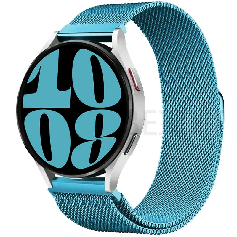 20 22mm Milanese Loop For Samsung watch 3 4 5 6/Active 2/S3 WatchBand For Garmin Forerunner 55 158 245 645 965 265 745 SQ2 MUSIC