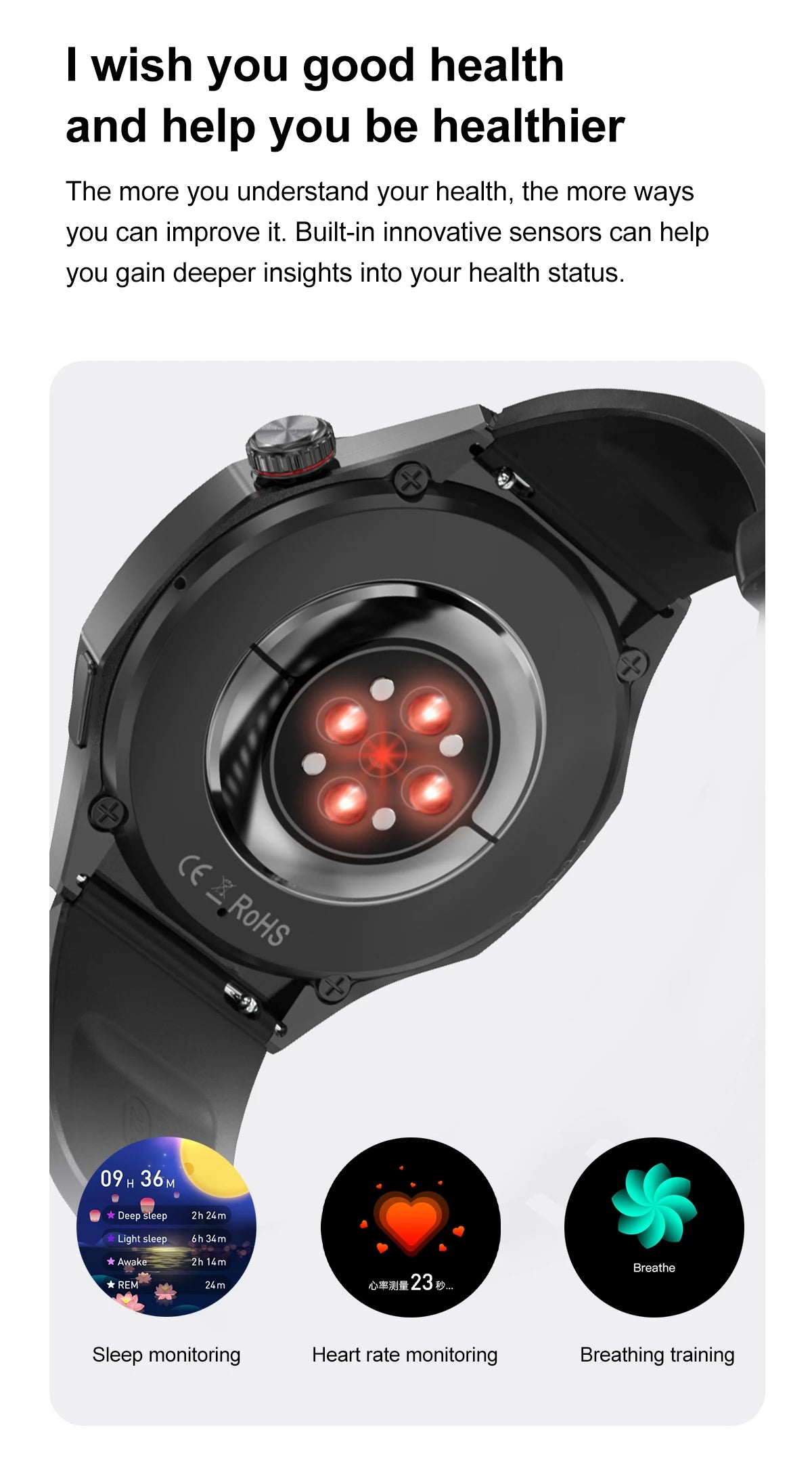 2025 New Smart Watch Men AMOLED Screen 4GB Memory Music Player GPS Sports Fitness Tracker IP68 Waterproof Smartwatches