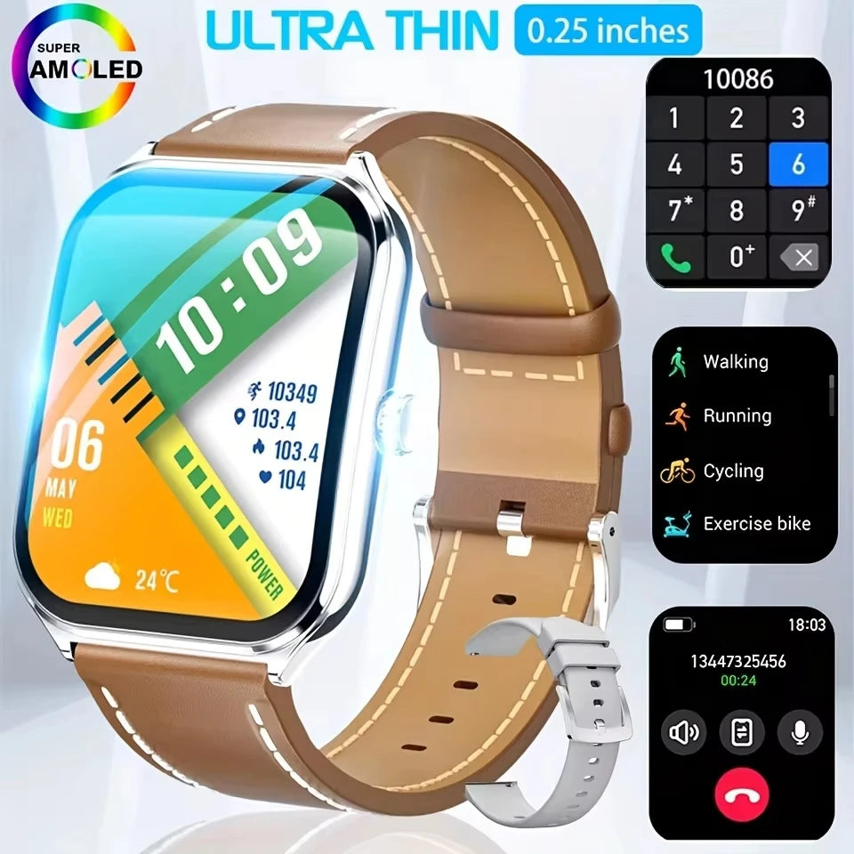 2025 new smart watch, 1.96-inch sports watch, IP67 waterproof, 110+ sports mode, fitness activity tracker, ultra-thin watch.