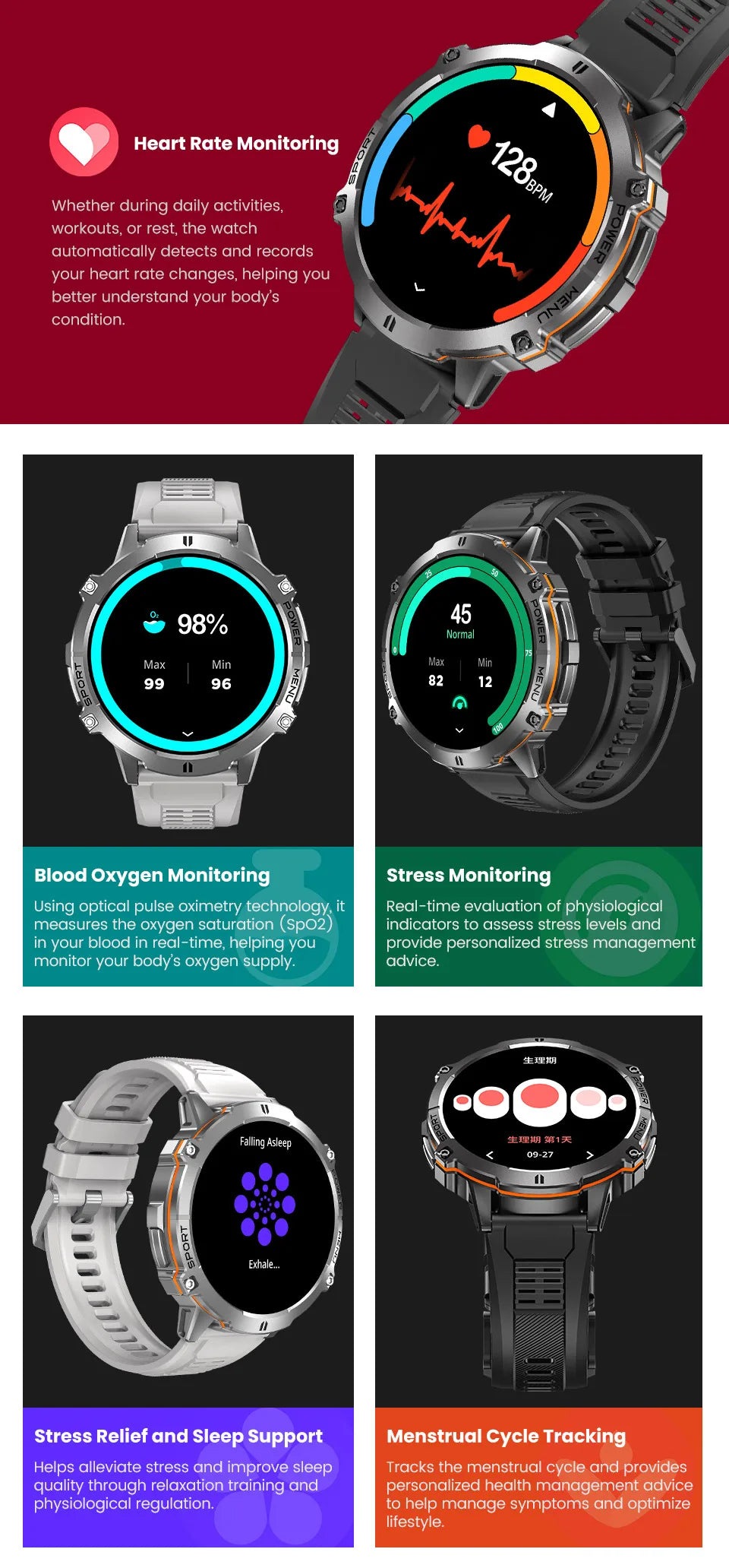 2025New T-Rex 3 GPS SmartWatch 1000mAh Battery AMOLED HD Men 10ATM&IP69K Waterproof Outdoor Fitness Military Call smart bracelet