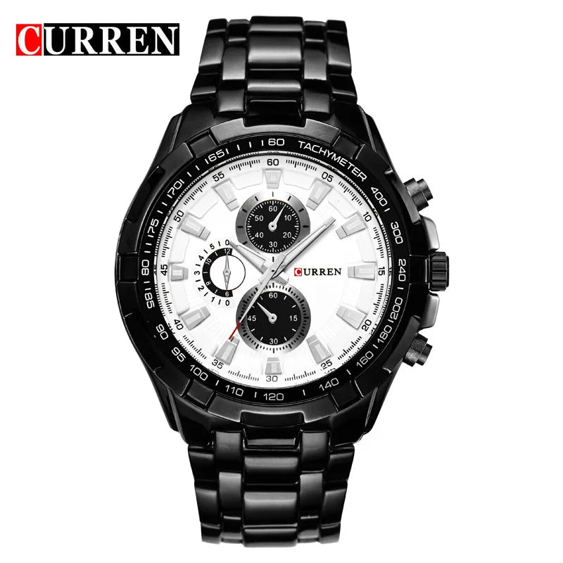 2022 CURREN Top Brand Quartz Watch Men Waterproof Sport Military Wristwatch Men Business Stainless Steel Male Clock Reloj Hombre