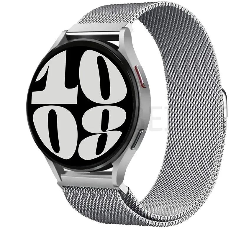 20 22mm Milanese Loop For Samsung watch 3 4 5 6/Active 2/S3 WatchBand For Garmin Forerunner 55 158 245 645 965 265 745 SQ2 MUSIC