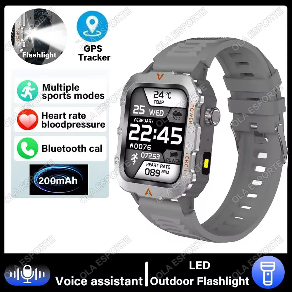 2025 Smartwatch Men Bluetooth Call Heart Rate Health Monitor AI Voice Waterproof Sport GPS Tracker Smart Watches For Android IOS