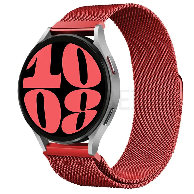 20 22mm Milanese Loop For Samsung watch 3 4 5 6/Active 2/S3 WatchBand For Garmin Forerunner 55 158 245 645 965 265 745 SQ2 MUSIC