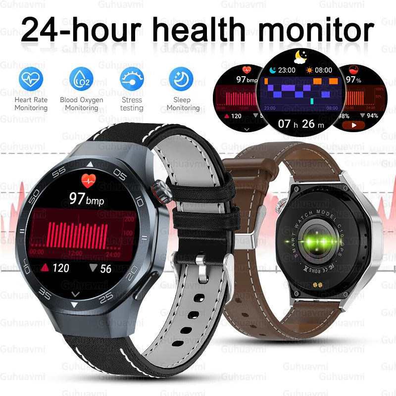 2025 New GPS Trackr GT5 Pro SmartWatch Men Heart Rate Bluetooth Call Compass 3ATM Waterproof Outdoor Sports Smart Bracelet Women