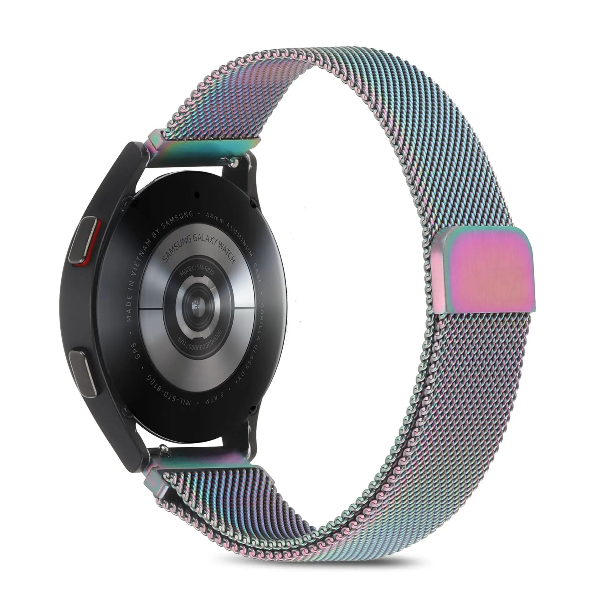 20 22mm Milanese Loop For Samsung watch 3 4 5 6/Active 2/S3 WatchBand For Garmin Forerunner 55 158 245 645 965 265 745 SQ2 MUSIC