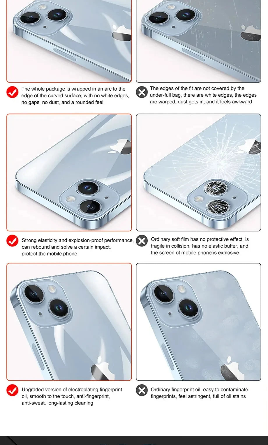 4PCS Hydrogel Film For iPhone 11 12 13 14 15 16 Pro Max Screen Protectors For iPhone 14 15 16 Plus 11 12 13 Back Film Not Glass