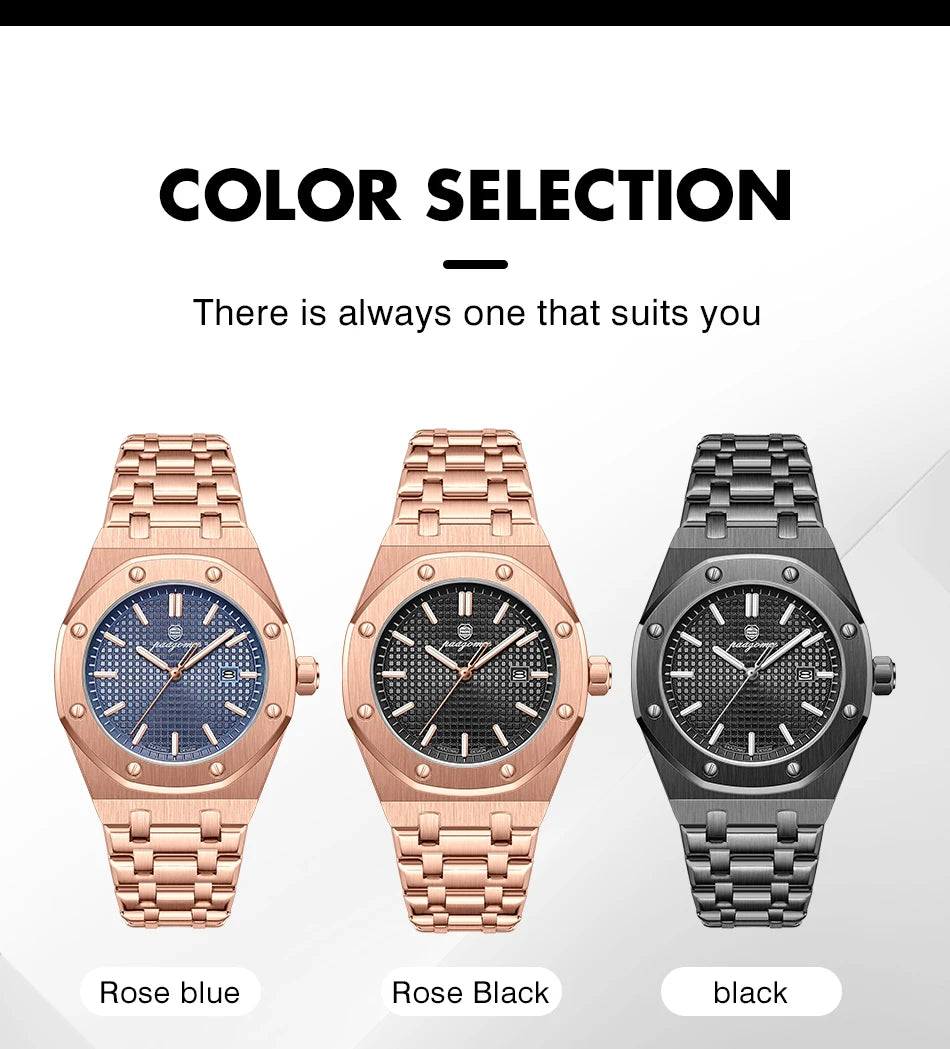 PAAZOMU Top Luxury Man Watch Waterproof Luminous Date Men Watch Stainless Steel Male Clock Sport Fashion Men's Quartz Watches