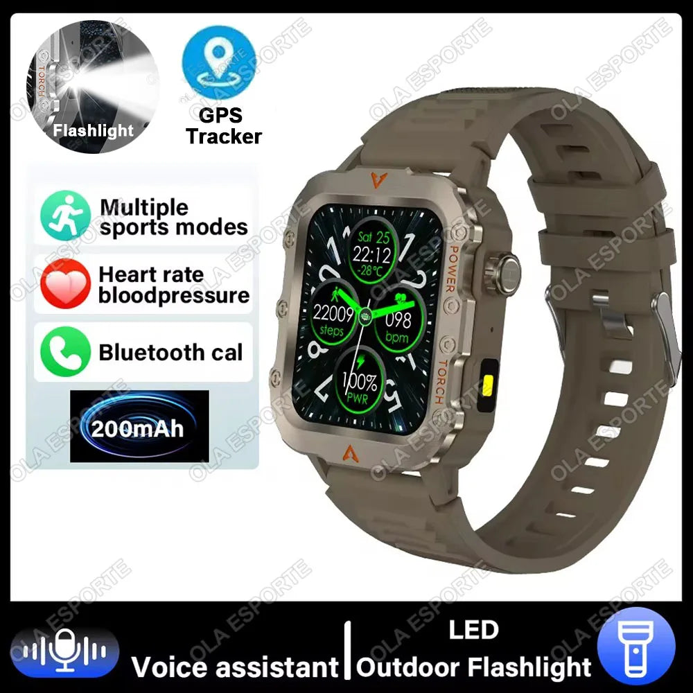 2025 Smartwatch Men Bluetooth Call Heart Rate Health Monitor AI Voice Waterproof Sport GPS Tracker Smart Watches For Android IOS