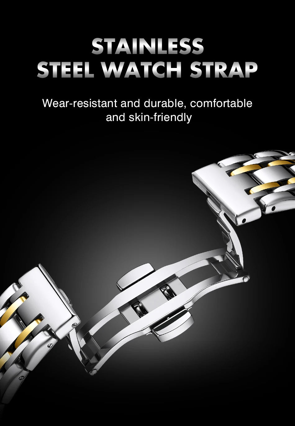 POEDAGAR Business Men Watch Date Week Waterproof Luminous Luxury Man Wristwatch Sports Stainless Steel Men's Quartz Watches Male