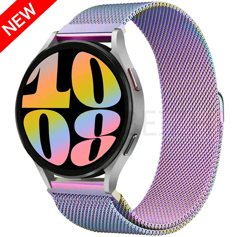 20 22mm Milanese Loop For Samsung watch 3 4 5 6/Active 2/S3 WatchBand For Garmin Forerunner 55 158 245 645 965 265 745 SQ2 MUSIC