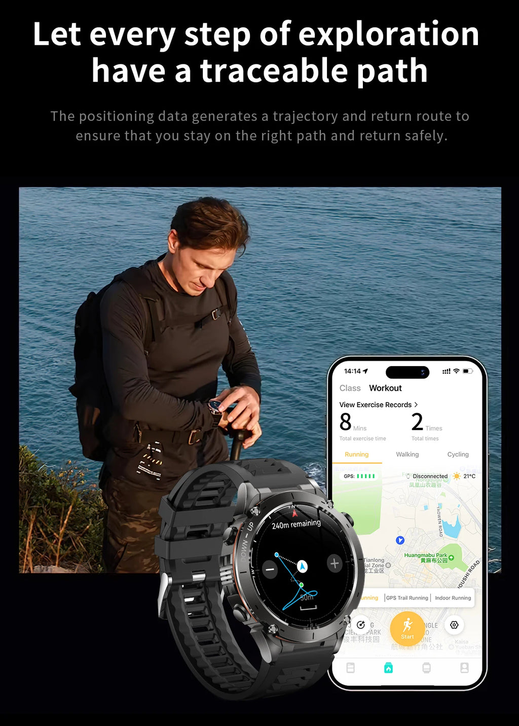 2025 New For Xiaomi IOS Ultra GPS Smart Watch 10ATM Waterproof Built-in Dual-band GNSS Compass Military Sport Men SWIM Bracelet