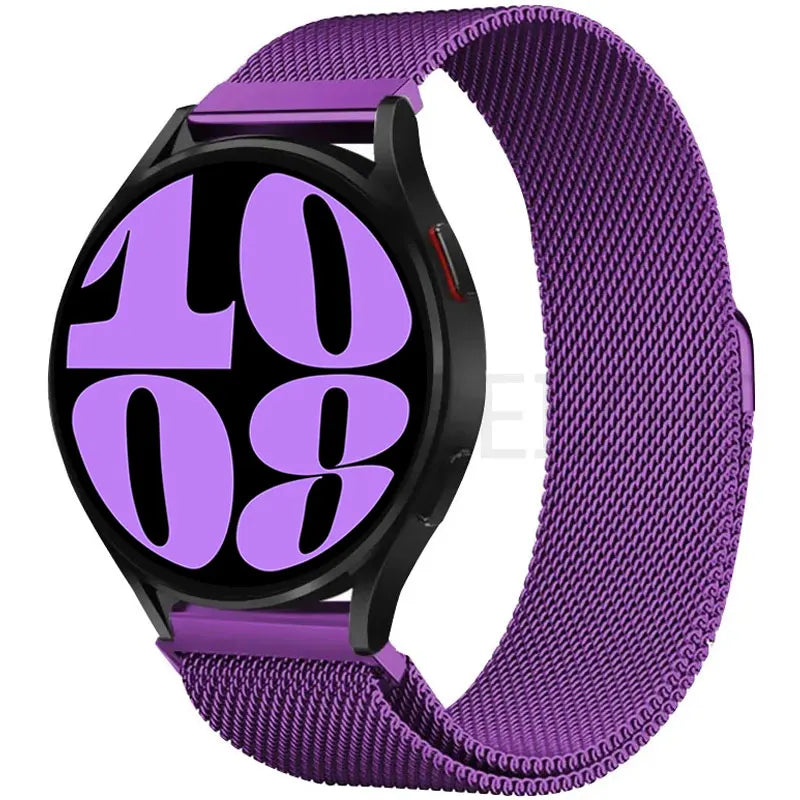 20 22mm Milanese Loop For Samsung watch 3 4 5 6/Active 2/S3 WatchBand For Garmin Forerunner 55 158 245 645 965 265 745 SQ2 MUSIC