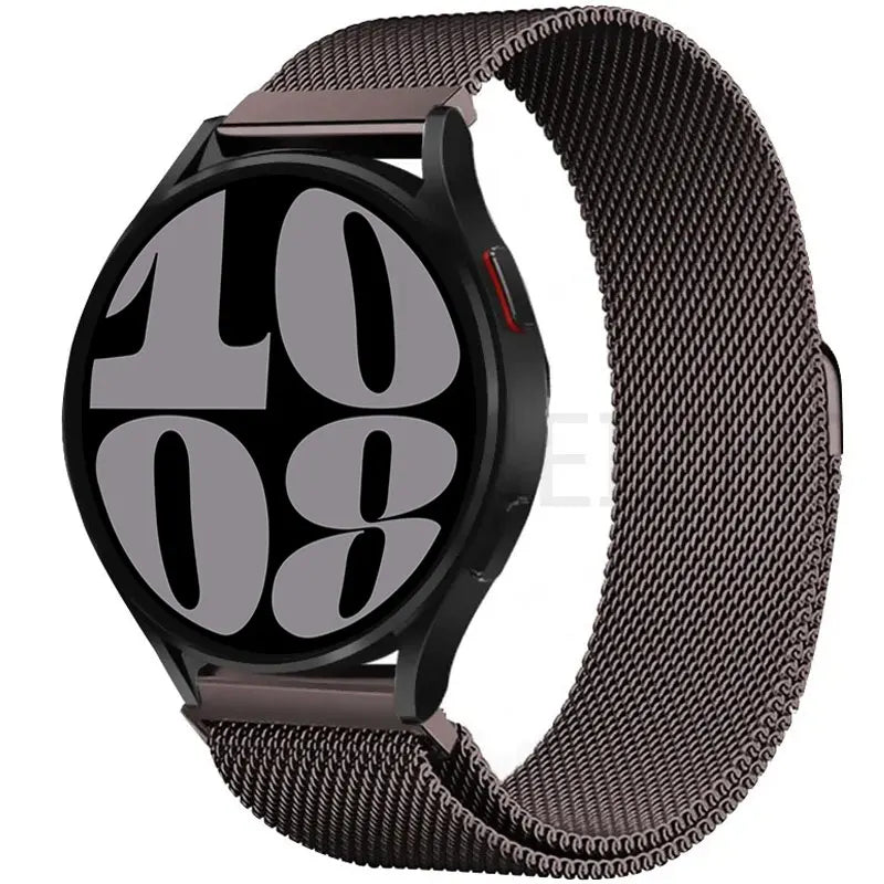 20 22mm Milanese Loop For Samsung watch 3 4 5 6/Active 2/S3 WatchBand For Garmin Forerunner 55 158 245 645 965 265 745 SQ2 MUSIC