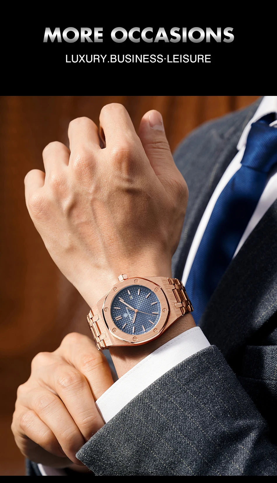 PAAZOMU Top Luxury Man Watch Waterproof Luminous Date Men Watch Stainless Steel Male Clock Sport Fashion Men's Quartz Watches