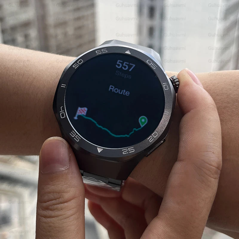 2025 New Watch5 GPS Sports Smart Watch 1.53-inch Sapphire Glass HD Screen Compass Heart Rate Bluetooth Call Smartwatch Men Women