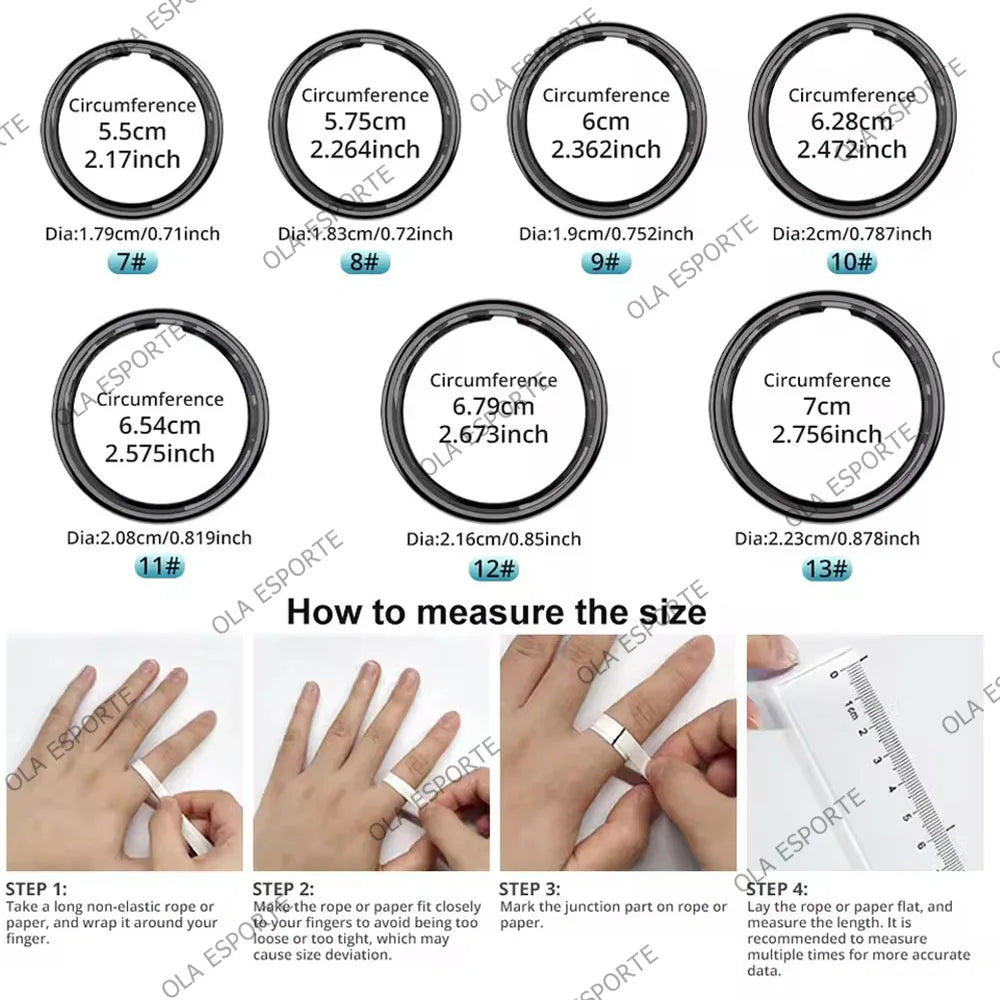 2025 Smart Ring with Display Screen and Touch, Wireless Charging Case,Health Manager, 5ATM Waterproof For Men Women R12 R13 Ring