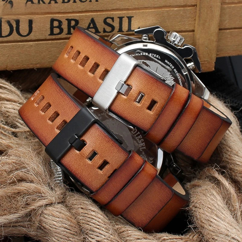 Genuine Leather watch strap For Diesel Dz7406 Dz7408 Dz4476 Dz4343 Cowhide WatchBand wristband bracelet Accessories 22 24mm 26mm