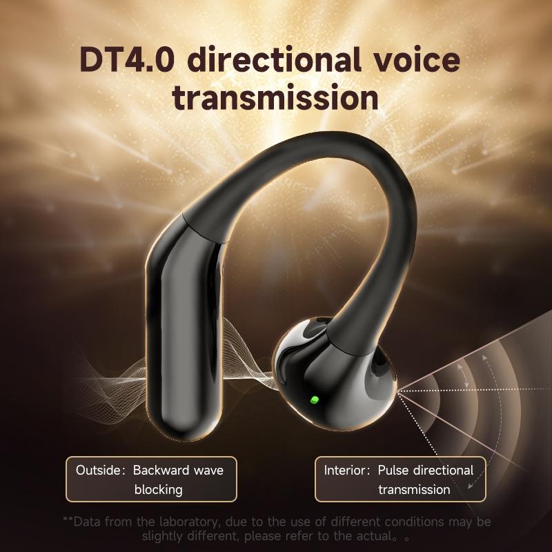 NNEDSZ Wireless Half In-Ear Sports Earphones - Black-4